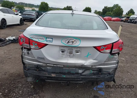 2013 Hyundai Elantra Gls из США, поврежденный, VIN 5NPDH4AE3DH381847